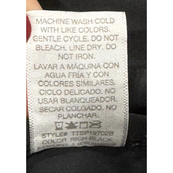 Time and Tru Women's Plus Size Black Ruffle Swimsuit Skirt - Size 2X (20W-22W) - Picture 7 of 9